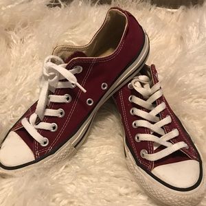 Converse Red Merlot Burgundy Sneakers